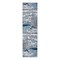 World Rug Gallery Distressed Abstract Watercolor Runner Rug 2' x 7' Blue 928BLUE2X7 - alternate 3